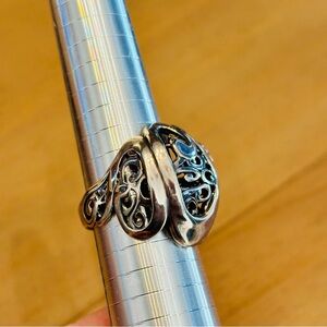 Carolyn Pollack sterling silver southwestern ring. Size 10